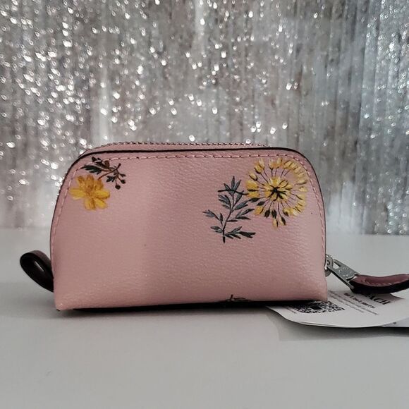 Coach Floral Print Lipstick Case/ Coin Purse - Picture 4 of 8
